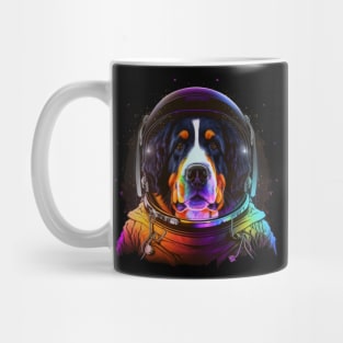 Bernese Mountain Dog Astronaut in Outer Space Funny Cosmic Explorer Mug